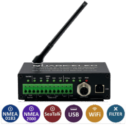 A034B Bi-directional WiFi to NMEA 2000 Gateway Multiplexer with NMEA 0183 & SeaTalk input
